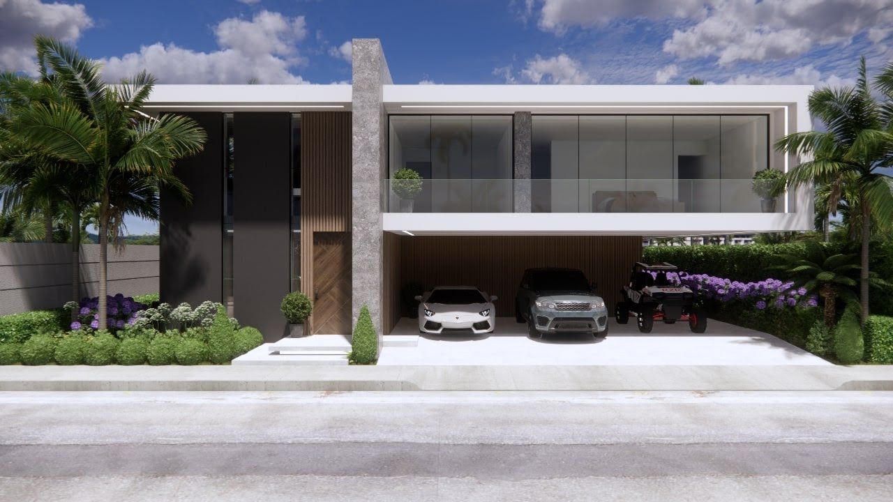 🔴 Diseños de CASAS MODERNAS pequeñas MINIMALISTAS por dentro de dos Plantas [3D] 😱