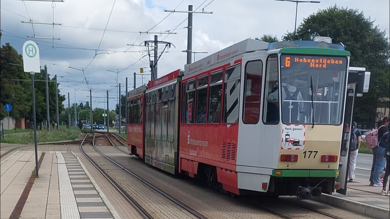 Tram Brandenburg an der Havel | Mitfahrt auf der Kompl. 6 Von Hauptbahnhof bis Hohenstücken Nord