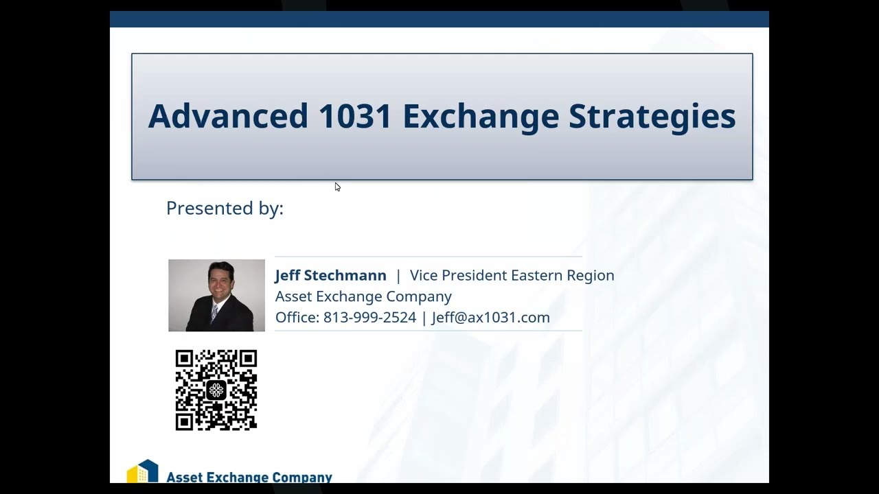 Advanced 1031 Exchange Strategies with Jeff Stechmann 2026
