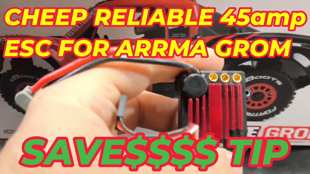 UPGRADE TO 45AMP 3S BRUSHLESS BUDGET ESC FOR ARRMA MOJAVE GROM
