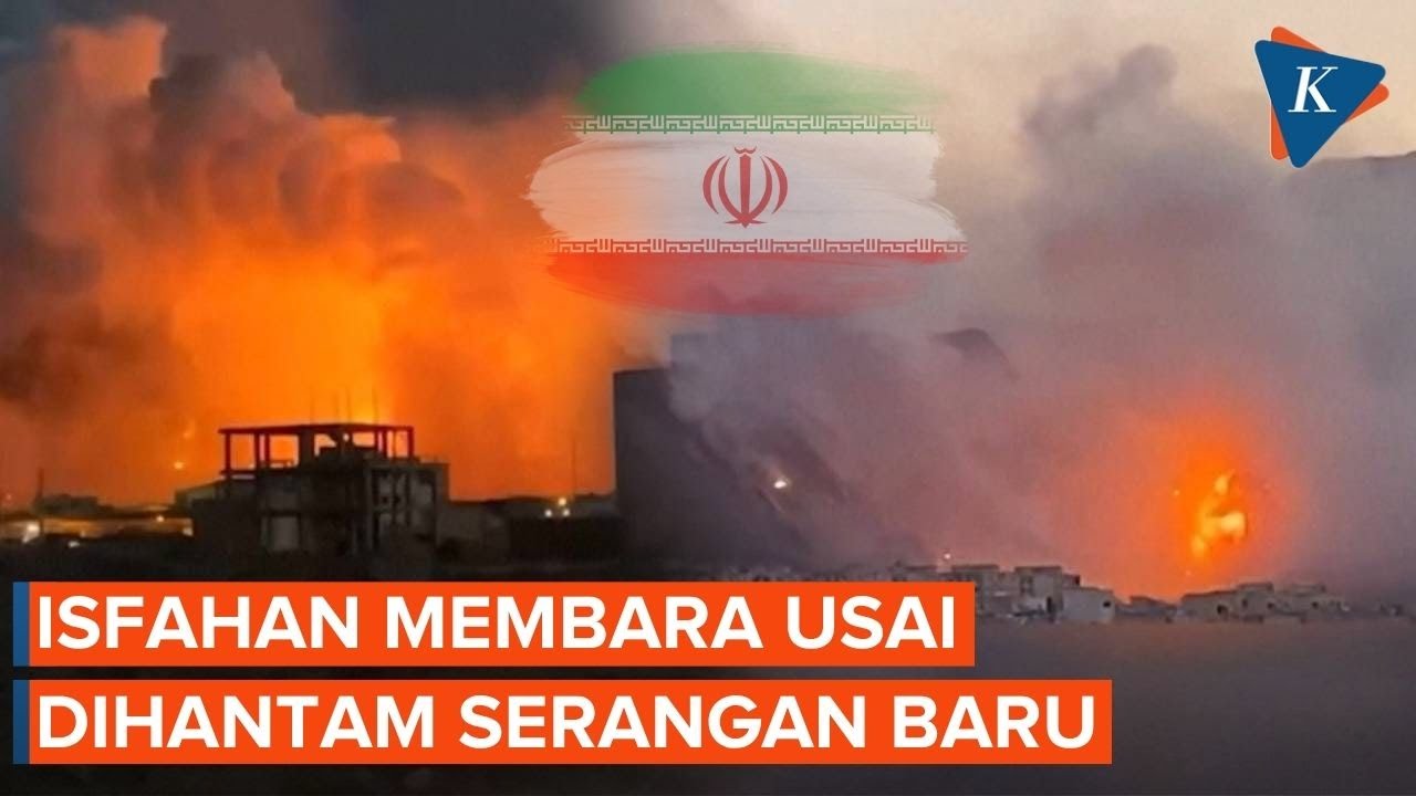 Serangan Dahsyat Hantam Isfahan Iran, Ledakan dan Asap Membumbung Tinggi