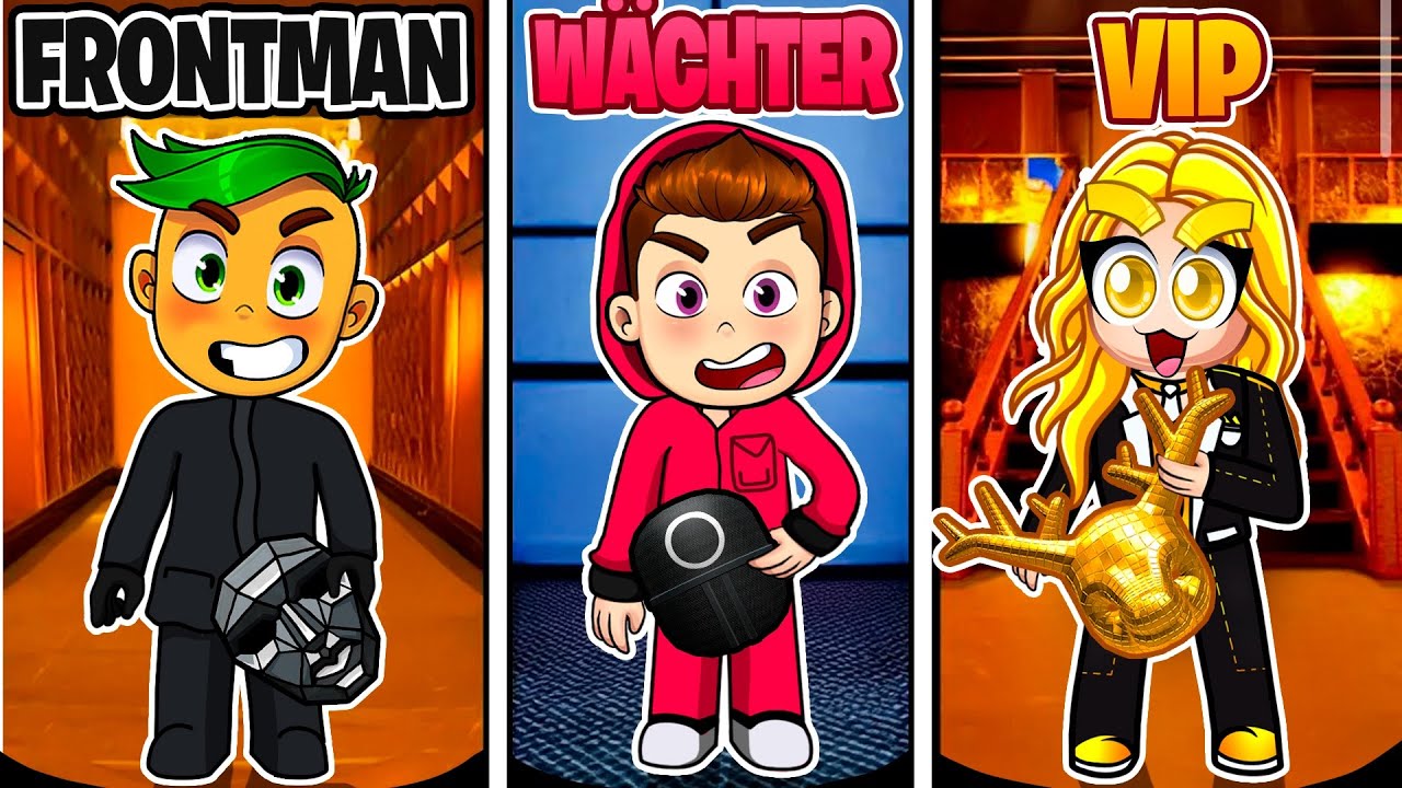Wir Spielen als Verschiedene Rollen in Squid Game!