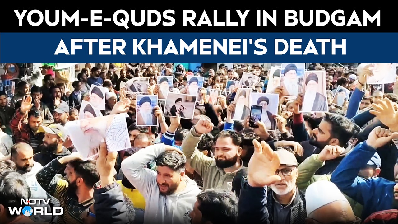 Khamenei News | Thousands Rally In Budgam on Youm-e-Quds Over Khamenei’s Death