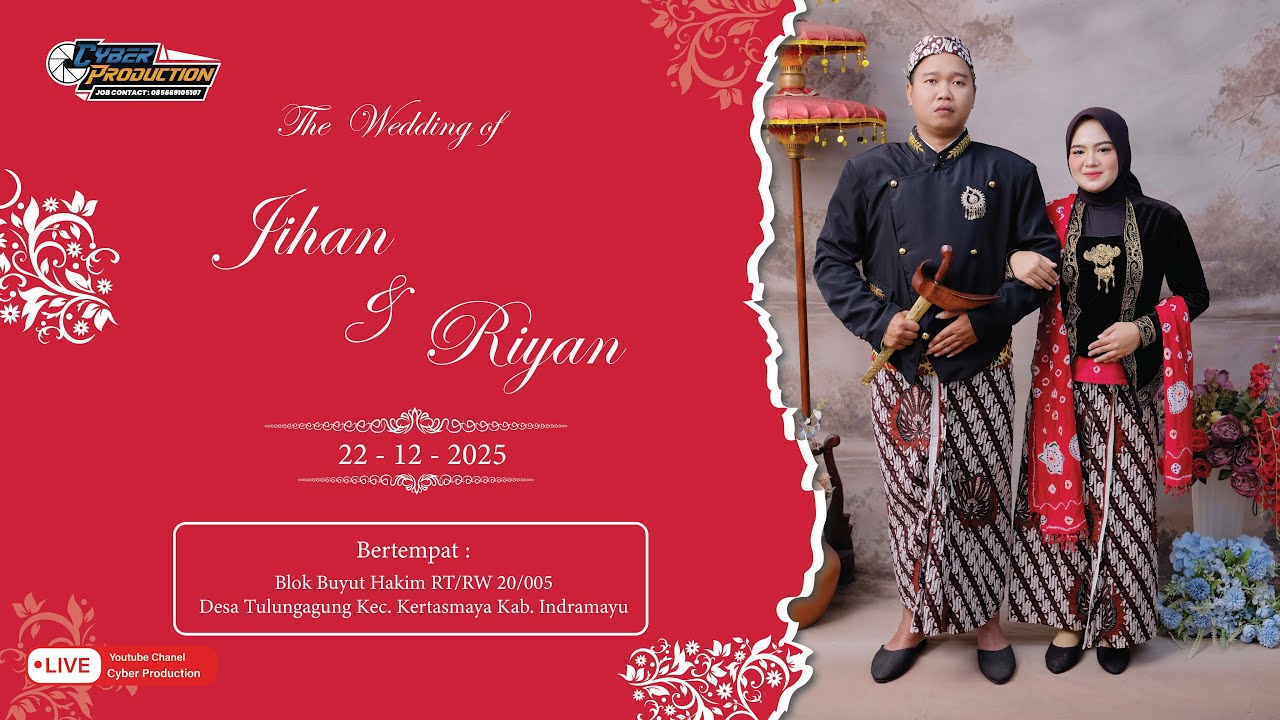 🔴 LIVE WEDDING OF JIHAN & RIYANTO | SENIN, 22 DESEMBER 2025