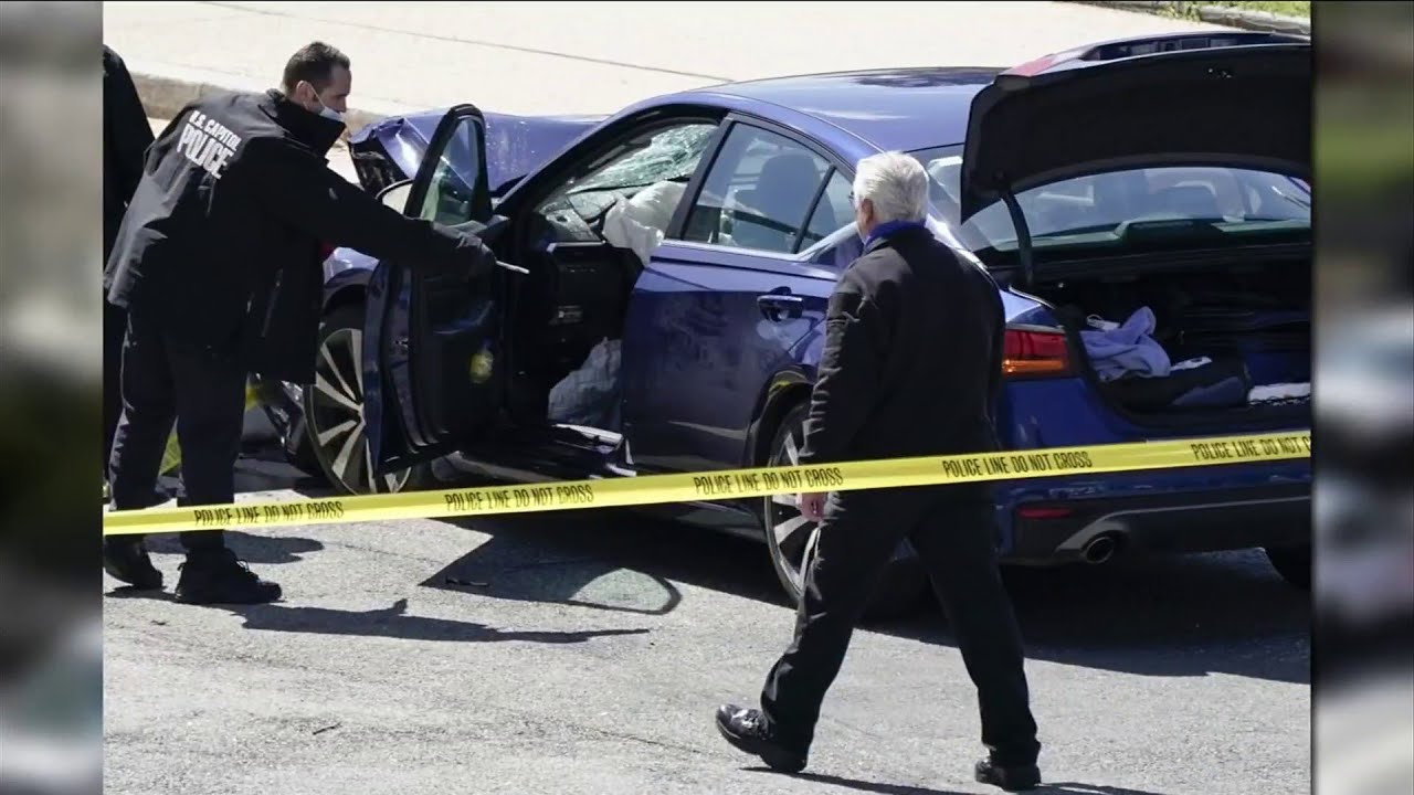 Man rams car into 2 Capitol police; 1 officer, driver killed