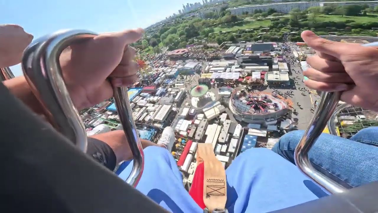 Gladiator Dippemess 2025 Frankfurt a.Main(Onride) #attraction #rollercoaster #gladiator #fyp