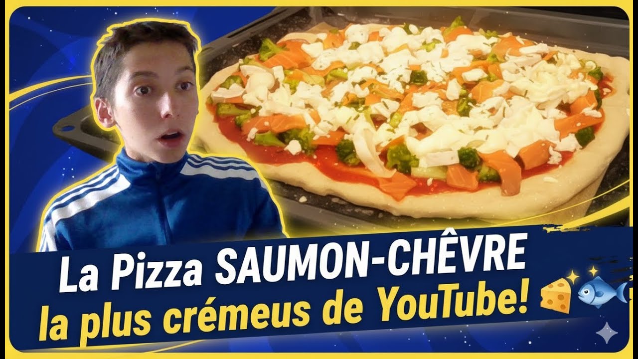 La Pizza SAUMON-CHÈVRE la plus crémeuse de YouTube ! 🧀🐟