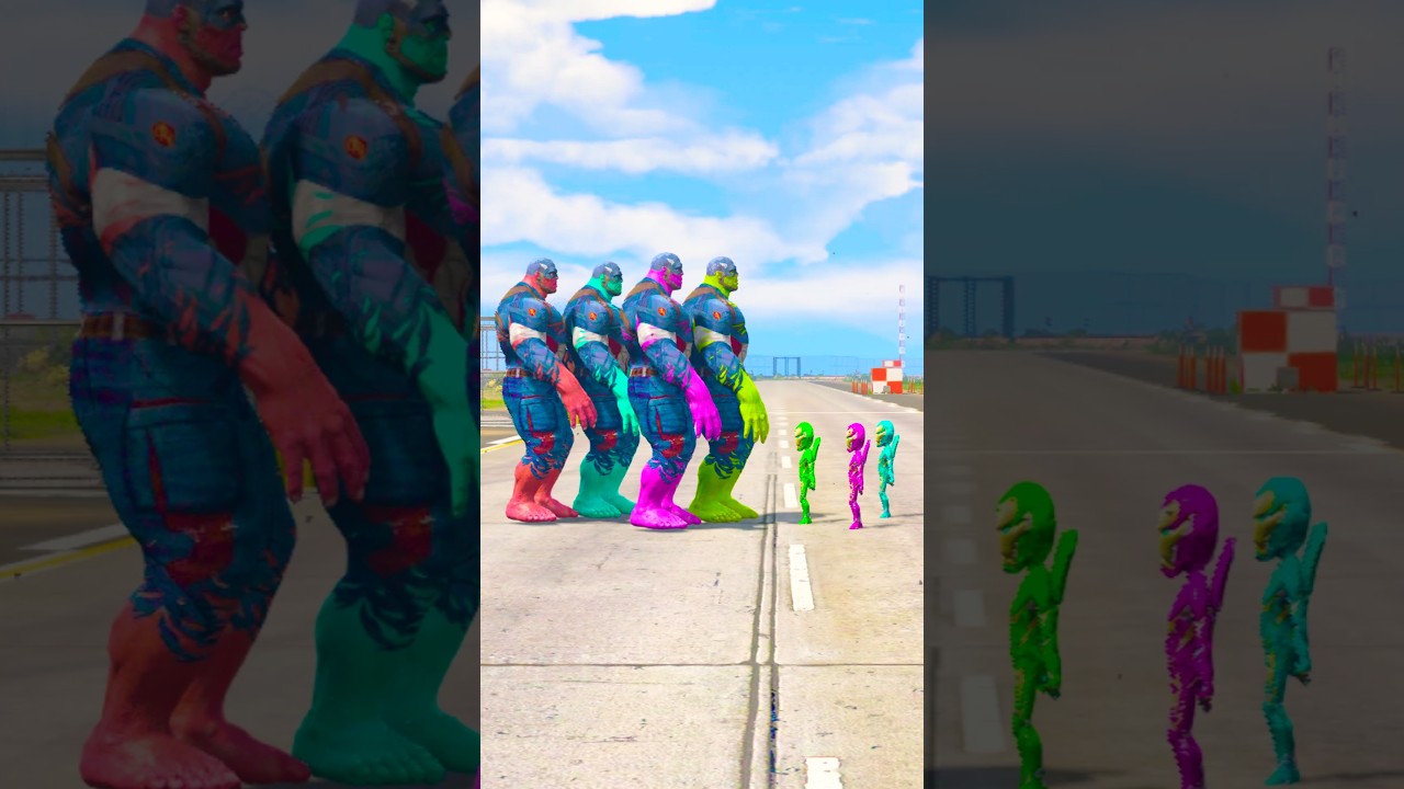 RANDOM MCU MINI IRONMAN VS RANDOM MCU CAPTAIN HULK TEAM BATTLE #104 #shorts