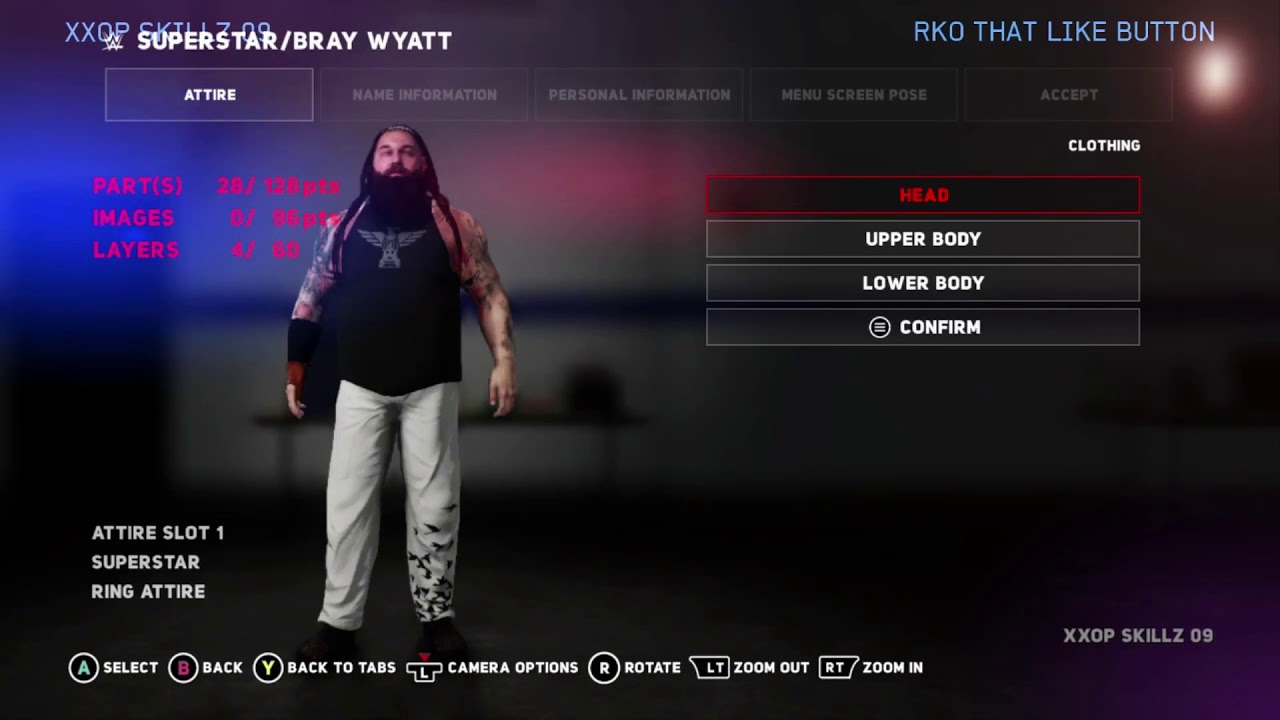 WWE 2K18 How to make Bray Wyatt old attire