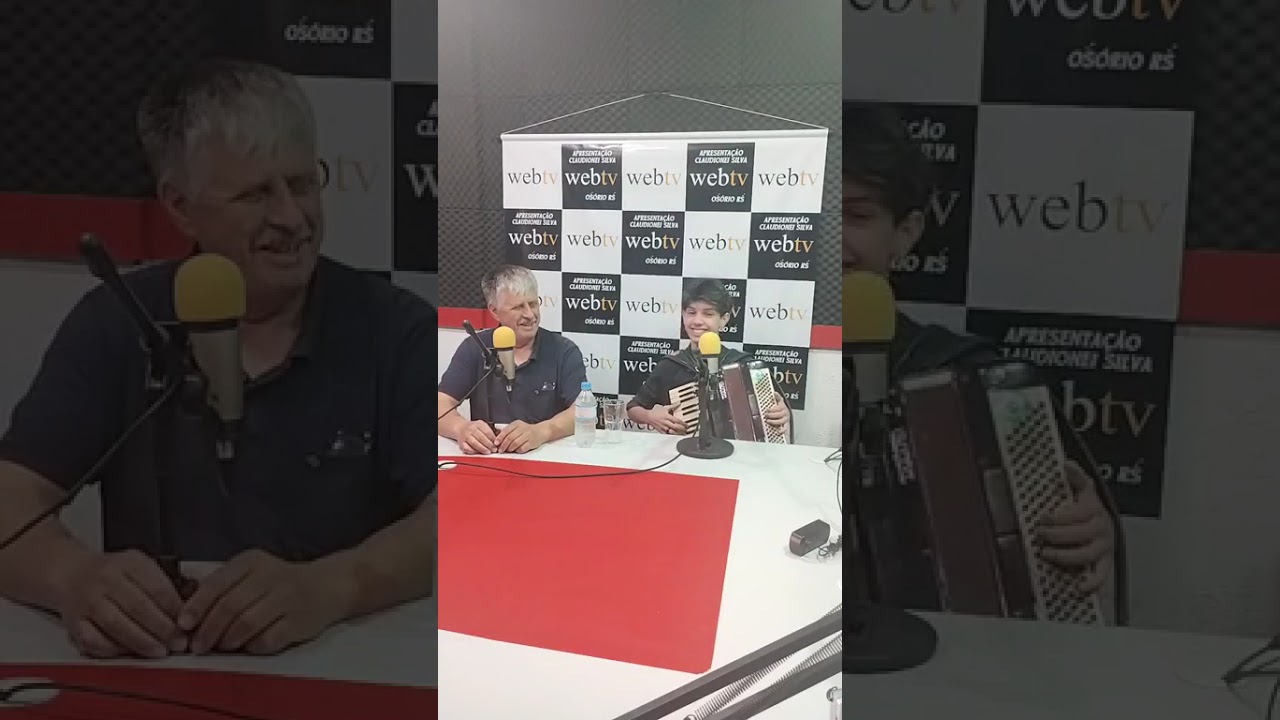 Podcast ao vivo no assim canta Osório, assim canta o litoral, Gilson e o filho João Victor 22/02.