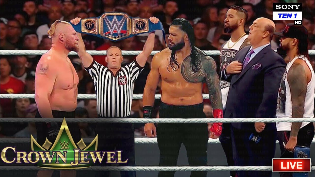 WWE Crown Jewel 20 October 2021 Highlights HD - Roman Reigns Vs Brock Lesnar Full Match 20/10/21 Hd