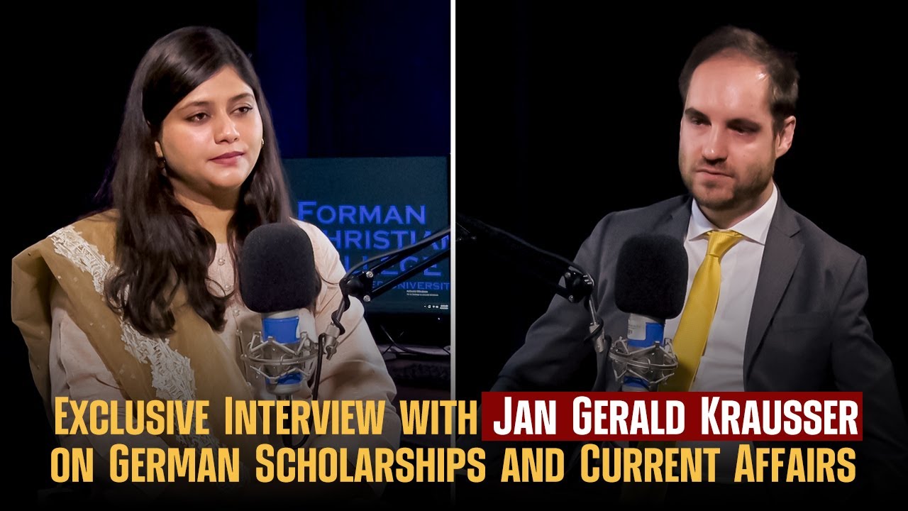 Guest on Campus |  Jan Gerald Krausser | German Scholarships | FCCU | Formantv