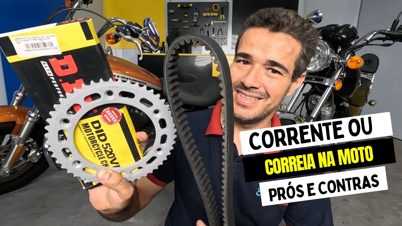CORREIA DENTADA OU CORRENTE NA MOTO?