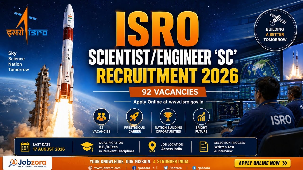 ISRO Scientist Recruitment 2026 | Latest ISRO Job Notification | Apply Online