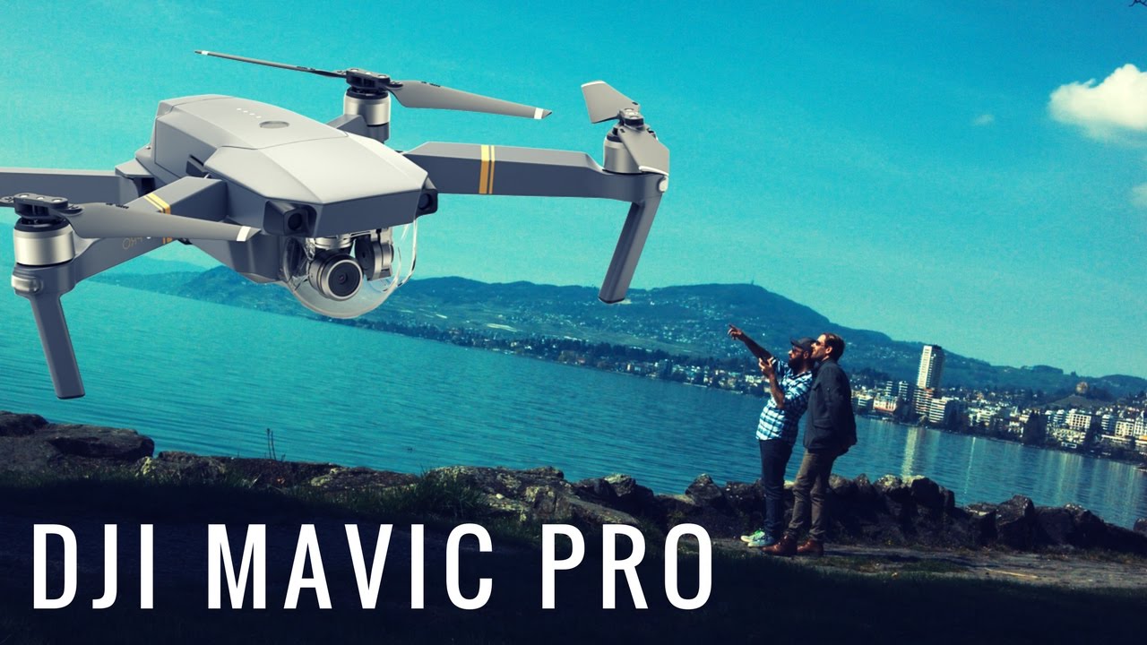 DJI Mavic Pro Drone fr test prises de vue du paysage vol autonome et correction de couleur