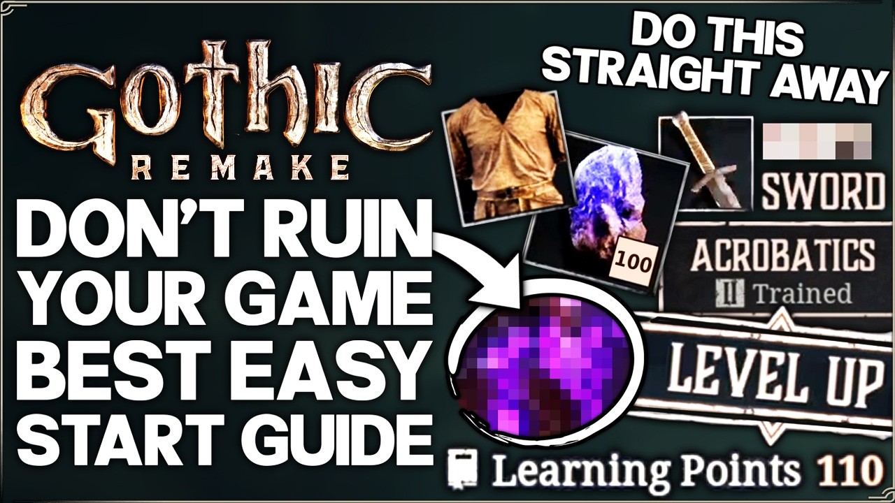 Gothic 1 Remake &mdash; Не совершайте ЭТИХ ошибок &mdash; Полный гайд для новичков и 29 ВАЖНЫХ советов, котор...