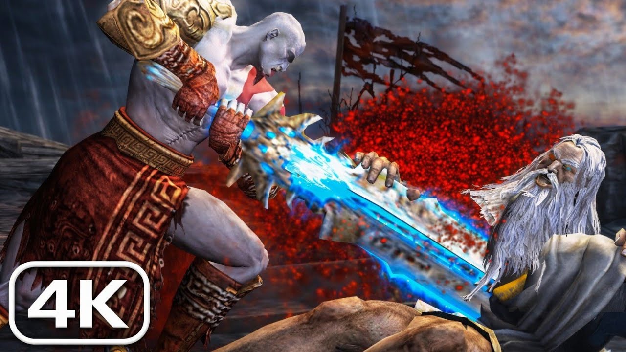 Финальная битва Кратоса против Зевса — God of War 2 | Финальный босс