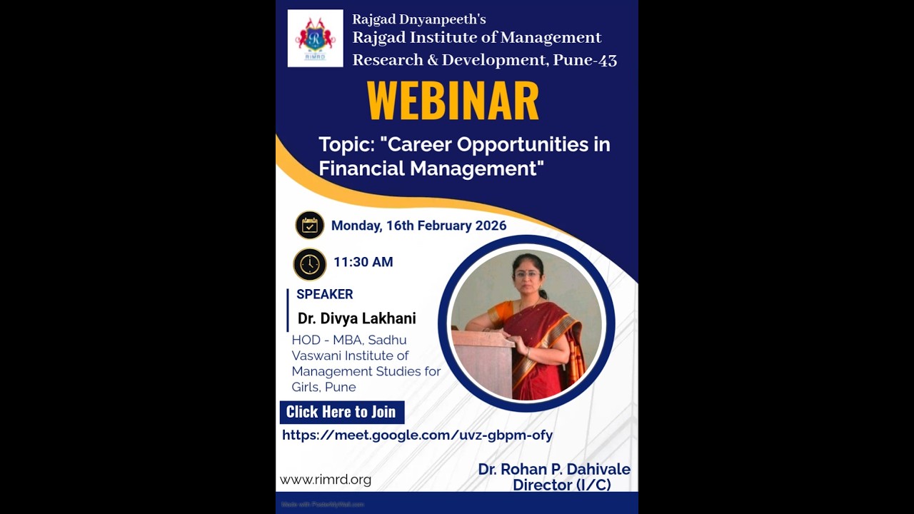 Career Opportunities in Financial Management Session