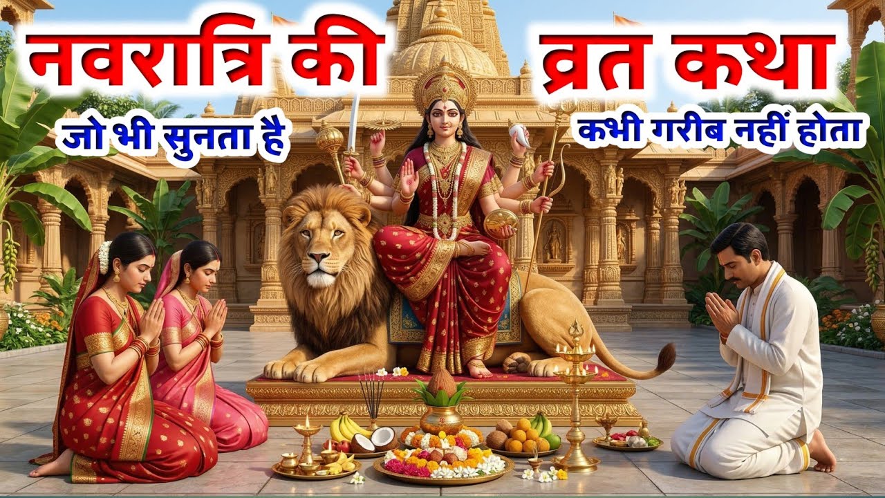 नवरात्रि की व्रत कथा सुने मात्र से ग़रीबी दूर होगी | Chaitra Navratri katha #trending 