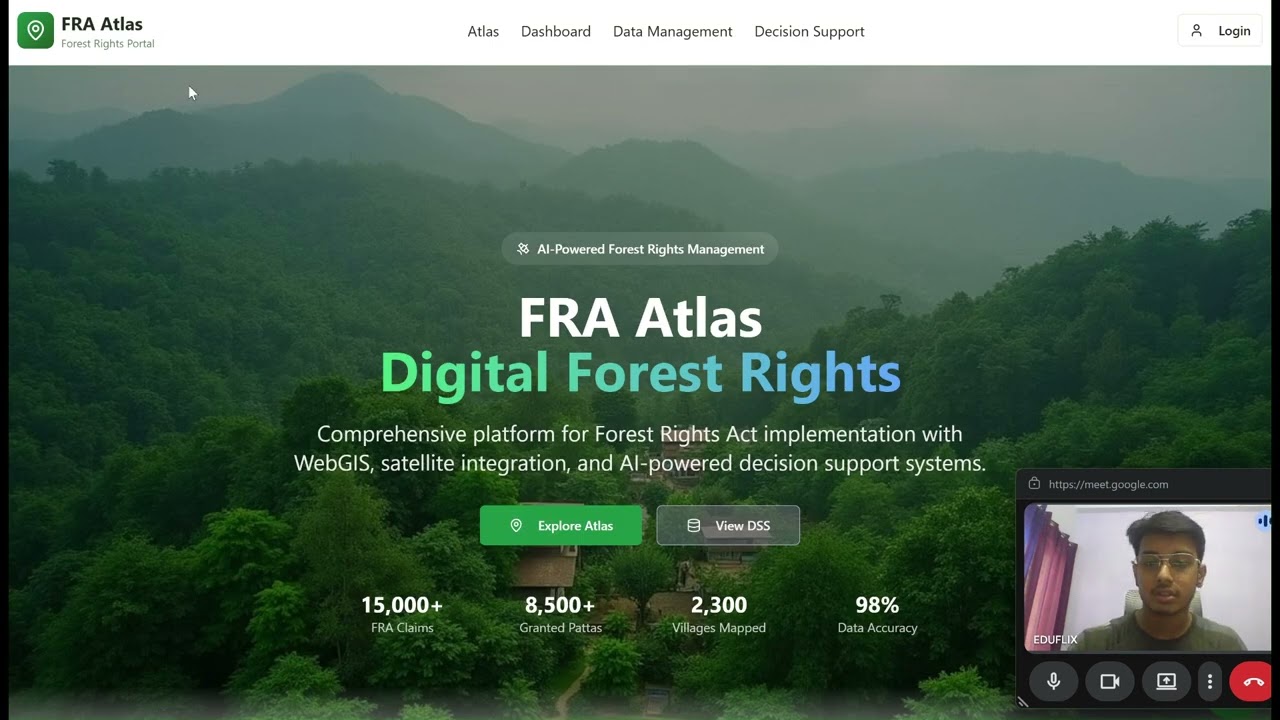 Introducing “AI-Powered FRA Atlas & WebGIS-Based Decision Support System” by Team IdeaCatalysts