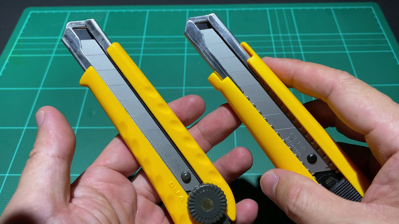OLFA L-1 & EXL heavy duty 18mm snap off blades ขนาดกลาง คุณภาพดี มีระบบความปลอดภัย