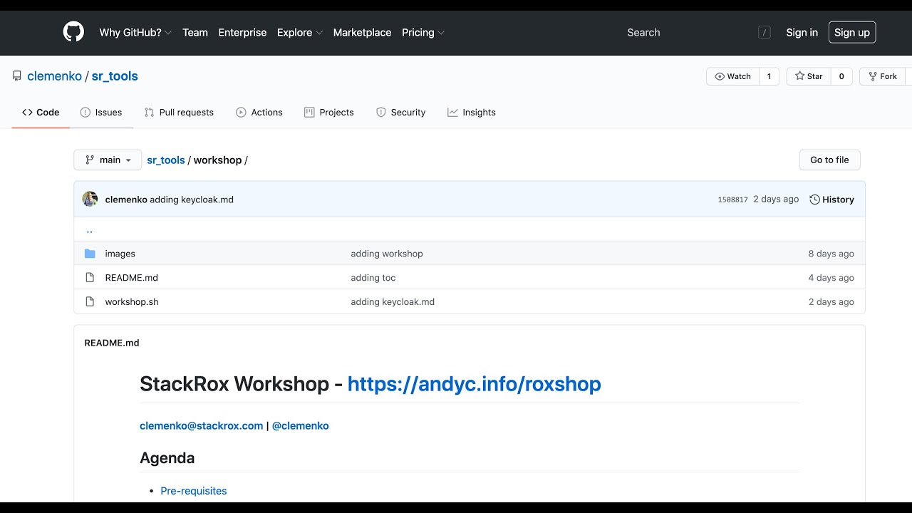 StackRox Workshop