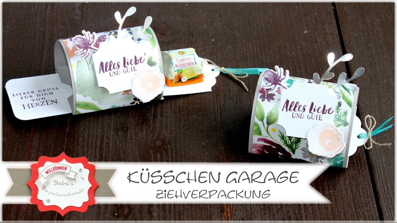 Ziehverpackung basteln- Gastgeschenk basteln - Küsschengarage - besondere Verpackung - Stampin´Up!
