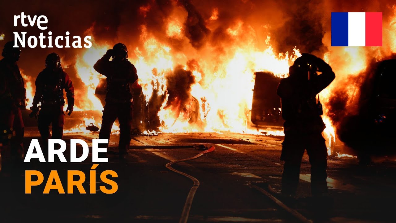 PARÍS: 150 DETENIDOS y 20 agentes HERIDOS en la 2ª noche de PROTESTAS por la MUERTE de NAËL | RTVE