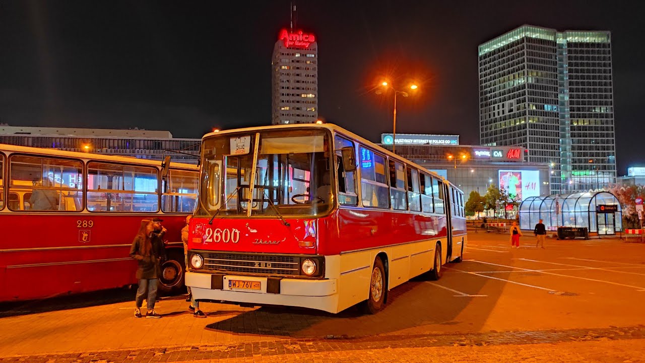 Ikarus 280.26 KMKM Warszawa #2600 (linia PT) ♪Raba♪