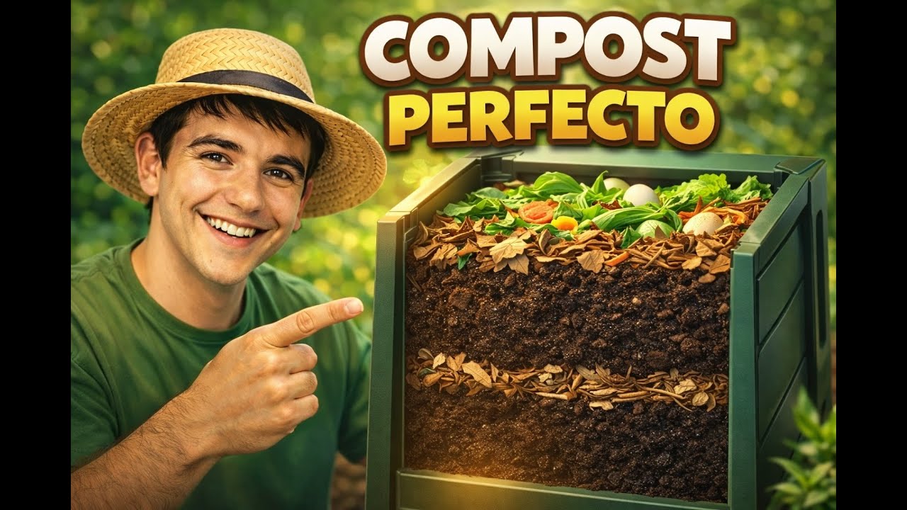 ¿Cómo hacer COMPOST? el mejor método | Compostadora, herramientas y meteriales