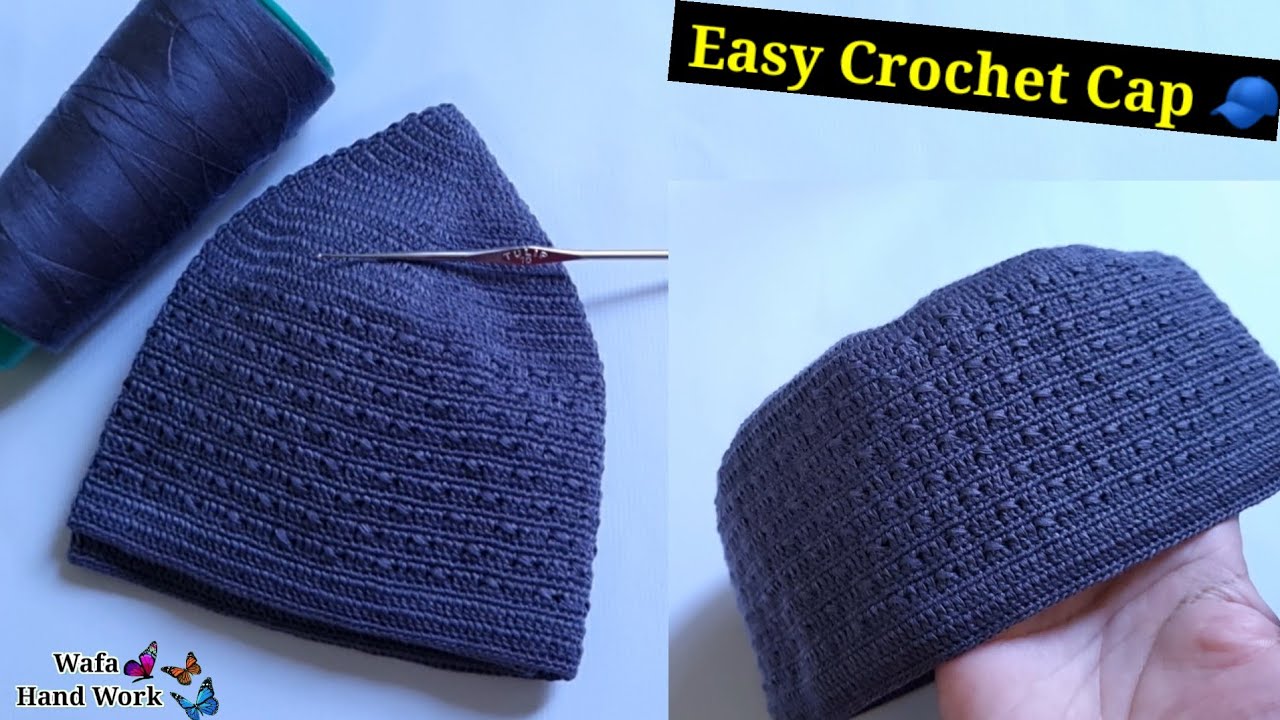 Easy Crochet Cap Tutorial | Dhage ki Topi Banane Ka Asan Tarika Namaz ki Topi kaise Banate Hain |