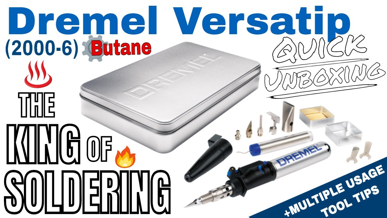 Dremel Versatip Butane Soldering Iron (2000-6) Quick Unboxing