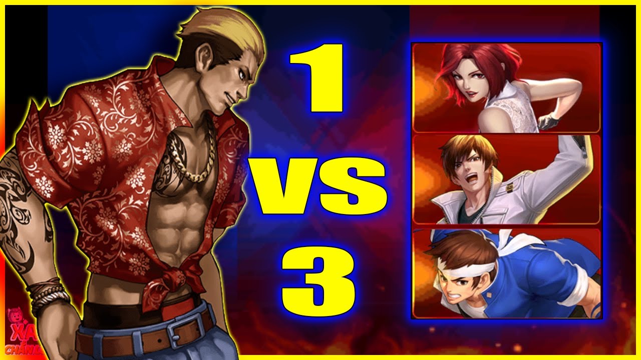 KOF -  Ryuji XIV 1vs3 đẳng cấp, n&agrave;y th&igrave; Kyo XIV, Shingo 02UM, cả BOSS 
