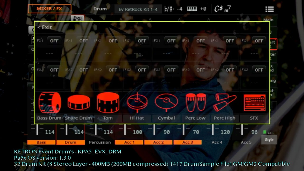 KETRON Event Drum's KORG Pa5x - KPA5_EVX_DRM