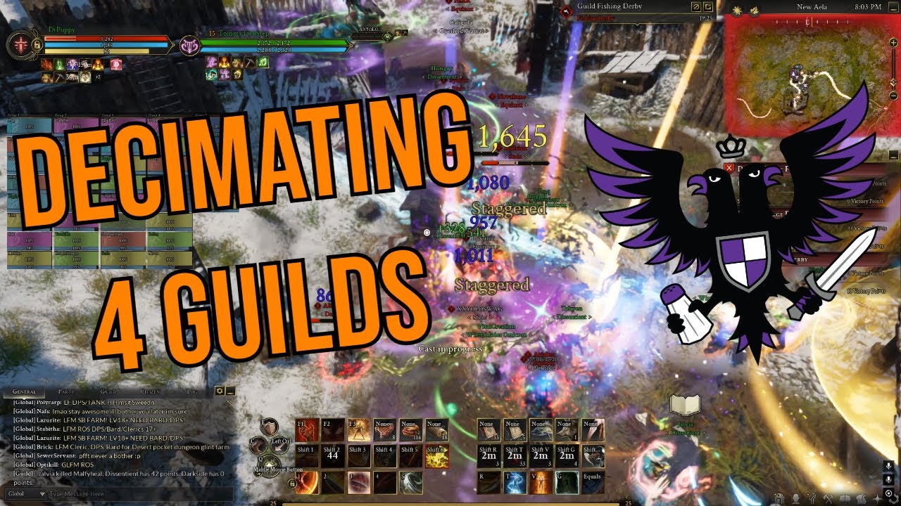 4 Guild Decimation | Ashes of Creation [DIS] Fighter ZvZ Gameplay #ashesofcreation