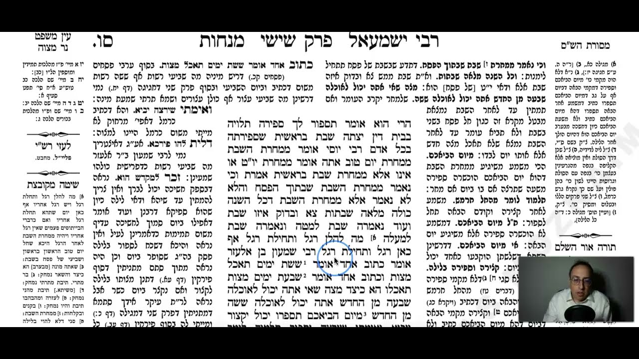 Menachos Daf 66a Daf Yomi Gemara (Talmud) Meseches Menachos Mesechet Menachot Masechet Menahot 