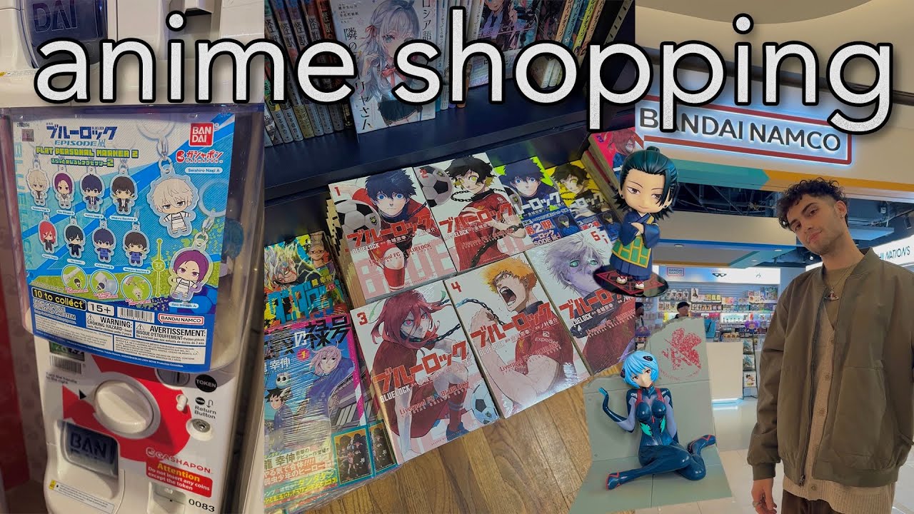 anime shopping: manga, gashapon machines, american dream mall