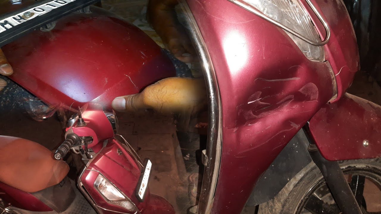 Access 125 Dent Restoration || How To Dent Repair At Home