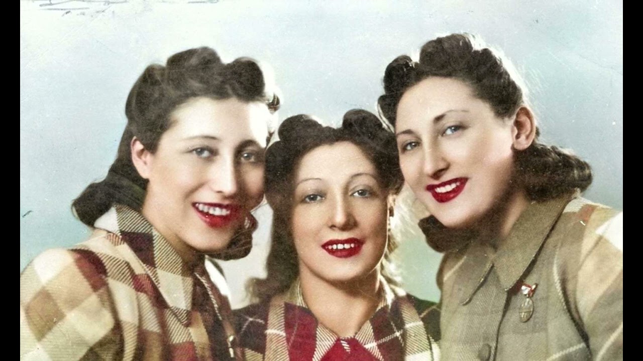 Trio Vocale Sorelle Lescano Cuori Sotto La Pioggia 1937 ( 78 giri )