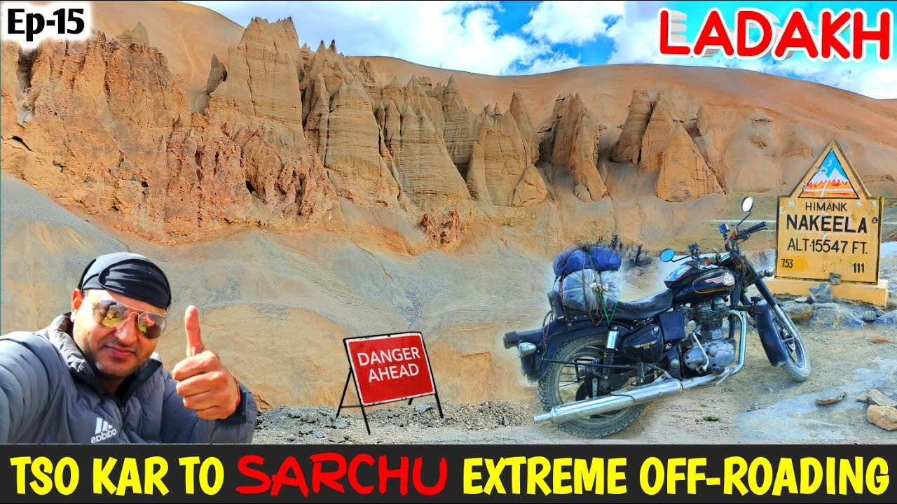 Tso Kar Lake to Sarchu || Extreme Off Roading Ladakh Day 15 || Solo Trip Delhi to Ladakh Via Zanskar