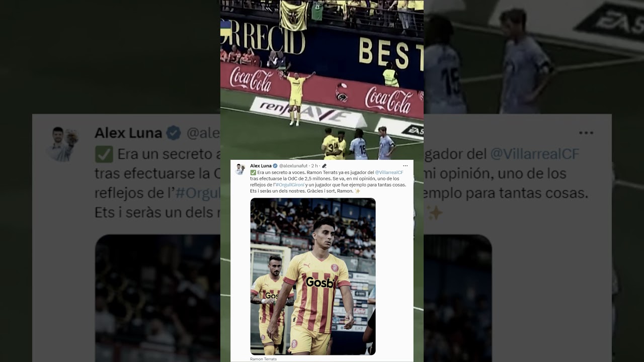 Ramon Terrats to Villareal here we go and now, OFFICIAL #mercato #mercatoGFC