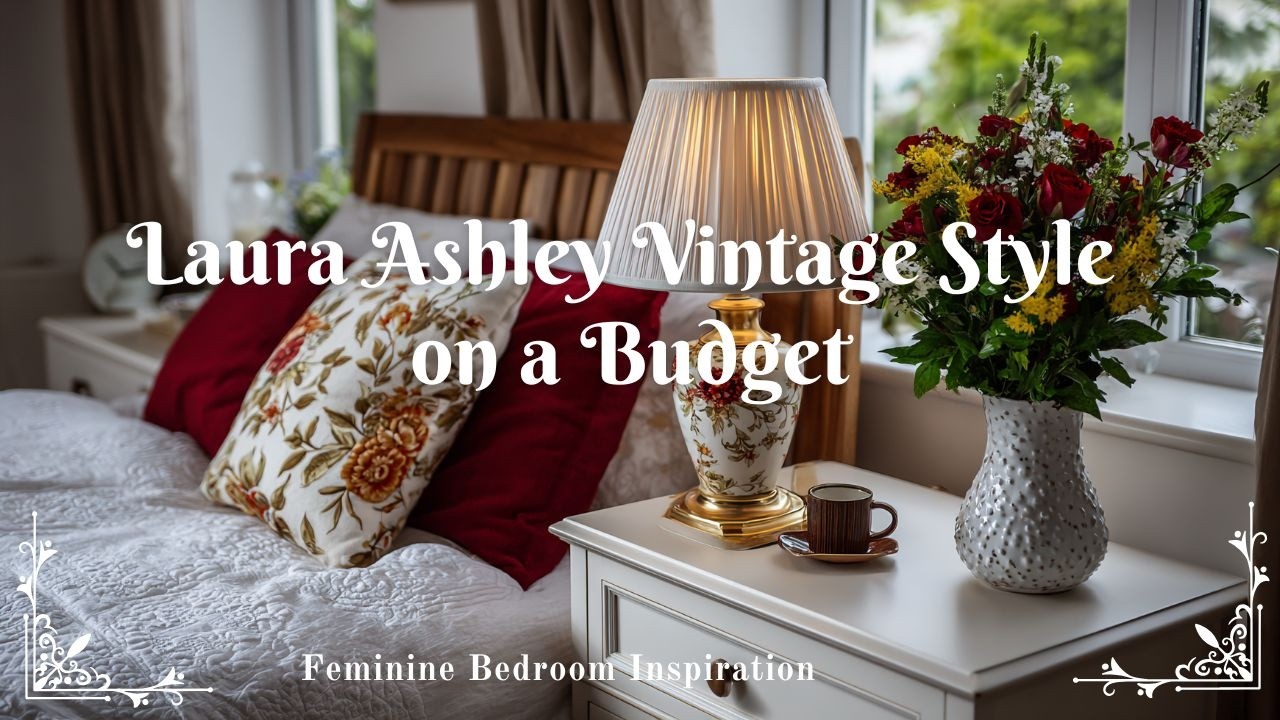 Feminine Bedroom Inspiration : Laura Ashley Vintage Style on a Budget