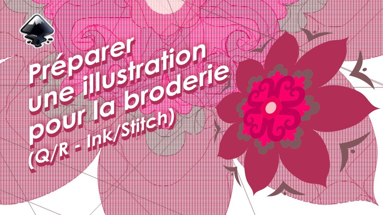Tuto inkscape : Préparer une illustration pour la broderie (Q/R - Ink/Stitch)
