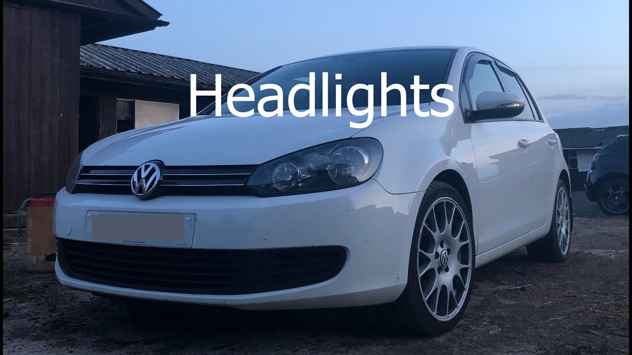 Как снять передний бампер и фары VW Golf MK6 2008-2014 5k