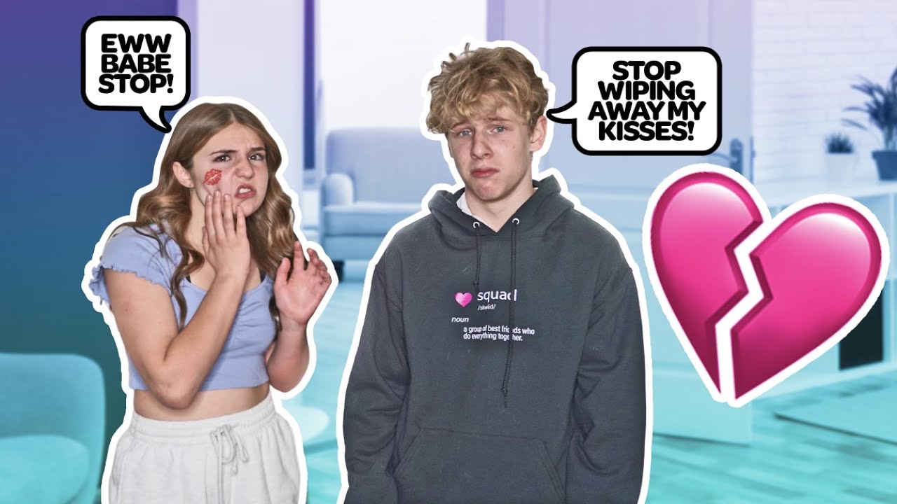 WIPING OFF MY BOYFRIENDS KISSES TO SEE HIS REACTION **HE LEFT ME**💋🚫| Piper Rockelle