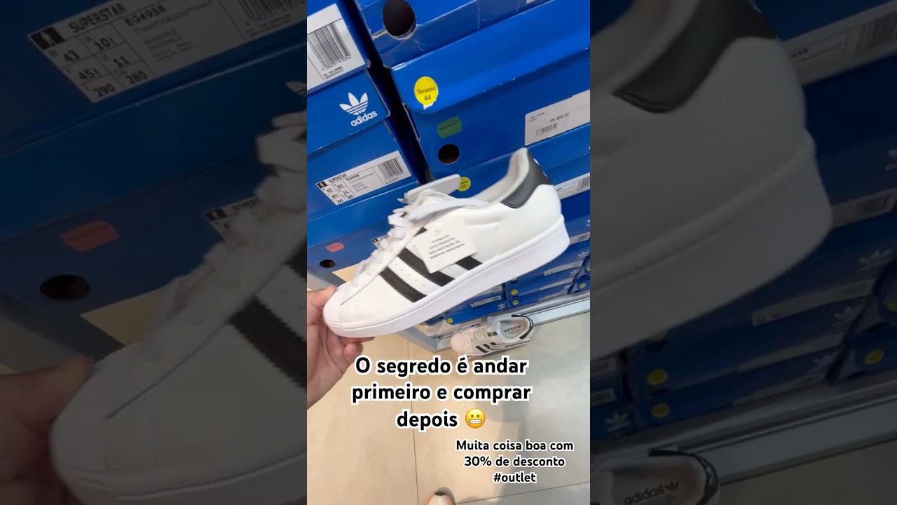 Nike ou adidas? 30% mais barato do que no site da loja #outlet #saopaulo