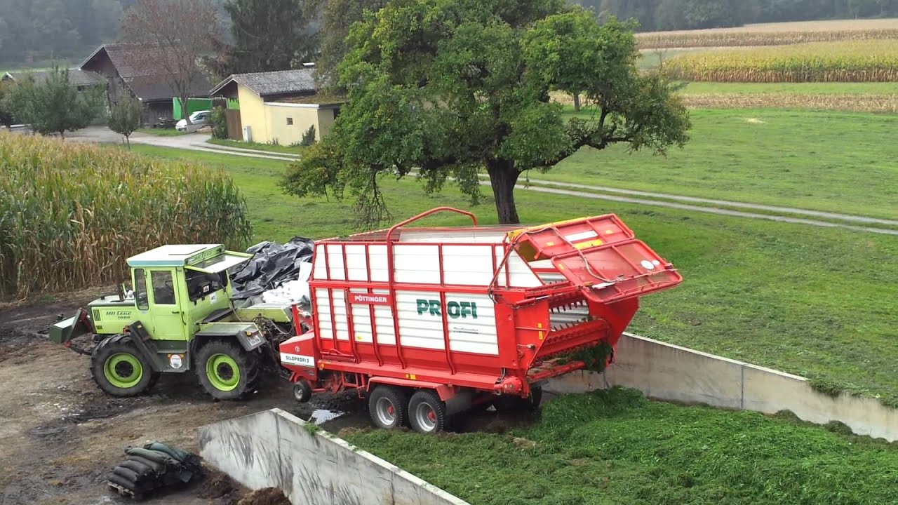 MB-trac 1000 mit Pöttinger SiloProfi 2