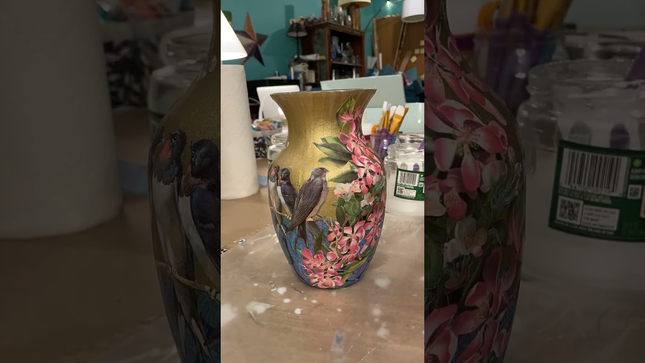 Decoupage Vase
