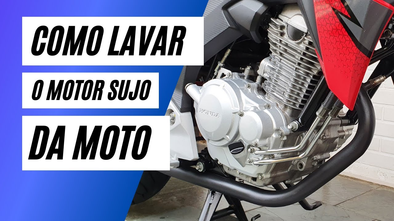 COMO LAVAR O MOTOR SUJO DA MOTO