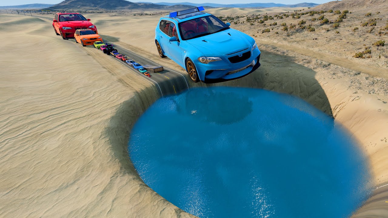 🔴 BIG & SMALL CARS vs GIANT PIT #57 💥👍 – BeamNG.drive Chaos | Impala BeamNG